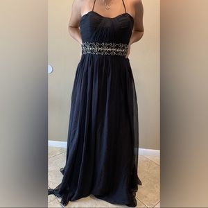 Sherri Hill Black Silk Gown 🖤 Size 10